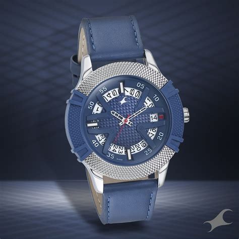 Buy Online Fastrack Dial It Up Quartz Analog with Date Blue Dial ...