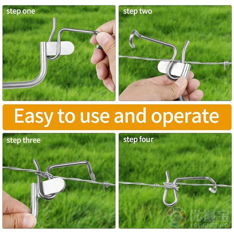 Buy 50 Pcs Fence Wire Tightener Tool with Tighteners Handle, Fence Wire ...