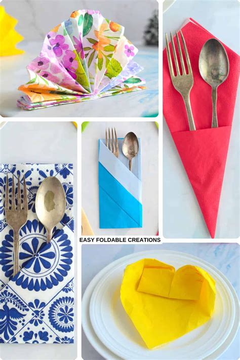 Napkin Origami Ideas - Origami Template