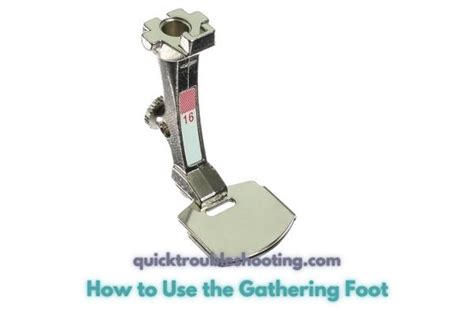 Gathering Foot Tutorial 的图像结果