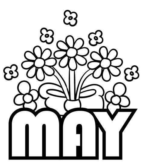 Coloring Pages For May Flowers at Jasper Corral blog
