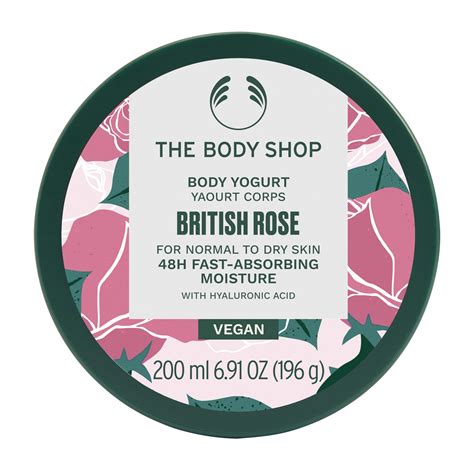 The Body Shop Vegan British Rose Body Yogurt, 200 Ml - Normal To Dry ...