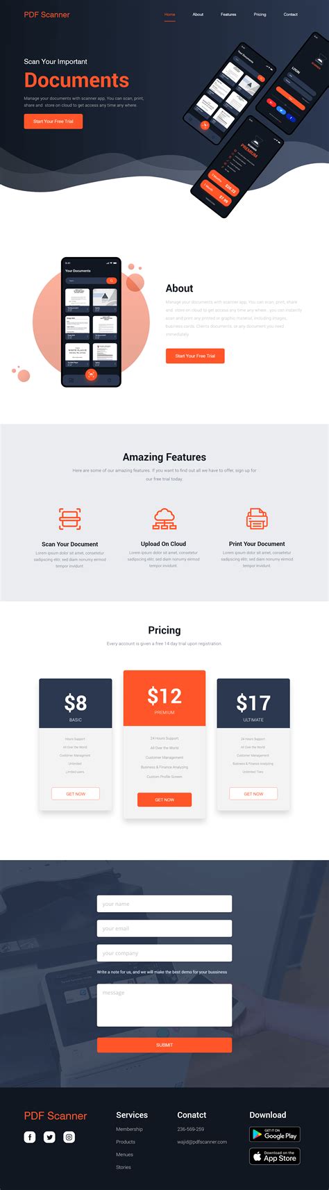 Image result for DocScanner App Design