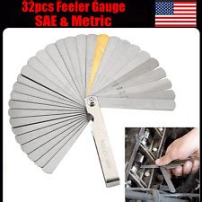 32 Blade Feeler Gauge Dual Metric & SAE Reading | Ubuy India