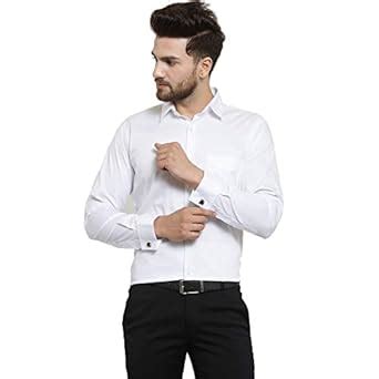 Hancock Men's Slim Fit Formal Shirt (9351white38_White_38) : Amazon.in ...