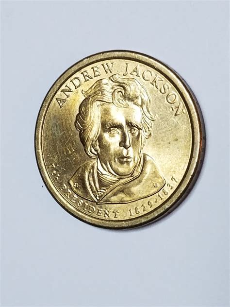 Rare Andrew Jackson Gold United States Of America Dollar Coin Currency ...