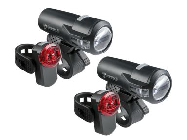 2x AXA Compactline Fietslamp Set (35 Lux) Aanbieding - iBOOD
