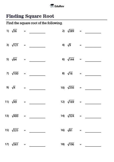 Visual Worksheet: Square Numbers - Mathematics (Maths) Class 8 PDF Download