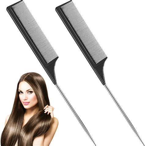 Amazon.com : Goodofferplace 4 PCS Rat Tail Combs Parting Rattail Combs ...