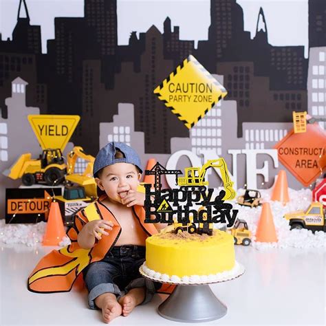 Buy Construction Cake Toppers Cake Decorations for Construction ...