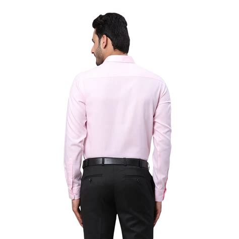 Park Avenue Men Pink Structured Slim Fit Cotton Formal Shirt – MyRaymond