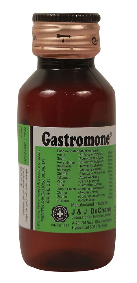 Buy J & J DeChane - Gastromone - Hyper acidity Management -100 Tabs ...
