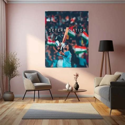 Virat Kohli Metal Poster – The Spirit of Determination – TURTLEWINGS