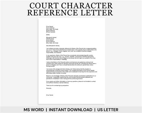 Character Reference Letter 的图像结果