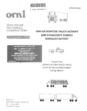 Fillable Online ornl Trucks - Oak Ridge National Laboratory - ornl Fax ...