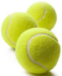 sumartz Light Weight Green Colour Tennis Ball (Pack of 3) Cricket ...