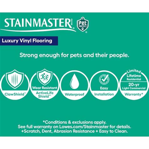 STAINMASTER PetProtect Willow Brown 20-mil x 7-in W x 48-in L ...