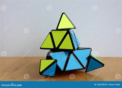 Rubik`s Pyramid Looking Cube Called Pyraminx Usg Cube Called Pyraminx ...