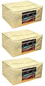 Kuber Industries Non Woven Saree Organiser/Regular Cloth Organiser ...