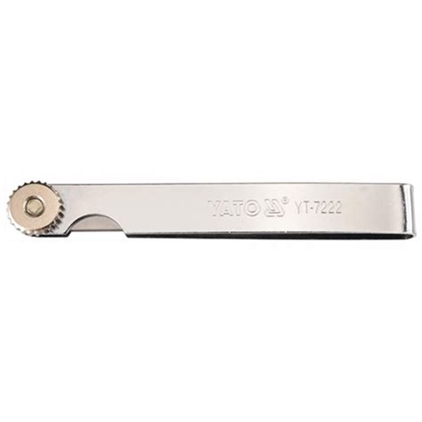 Yato YT-7222 Feeler Gauge, 100mm|Hardened Steel|17 Measuring Plates ...