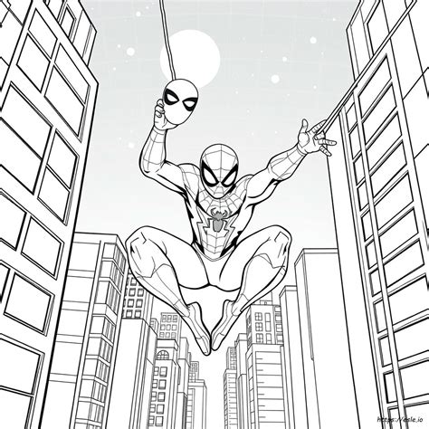 Miles Morales Spiderman Coloring Pages