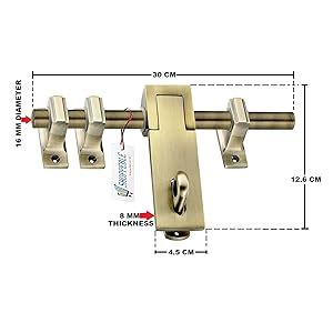 ARRI Shoppeble Elentra 12 Inch Single & Double Door Aldrop,Door Latch ...