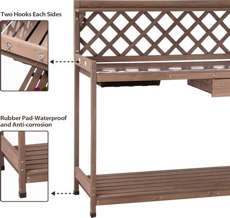 GUTINNEEN Potting Bench Garden Table for Plants India | Ubuy