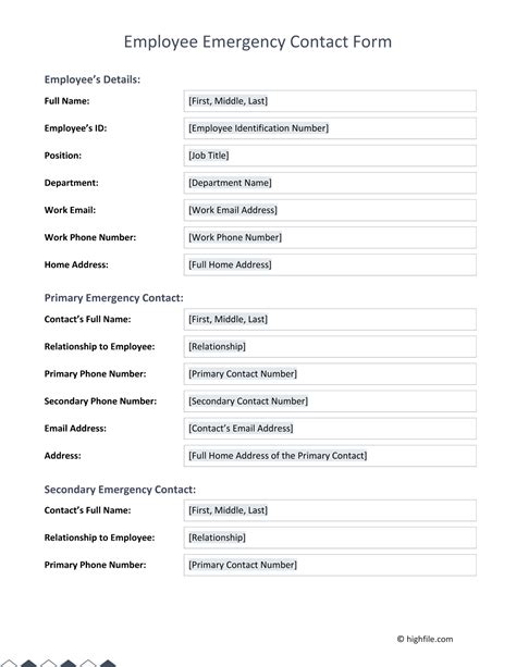 Emergency Contact Form