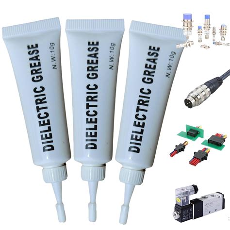 3pcs Dielectric Tune-Up Grease,Silicone Grease for O-Rings,Electrical Connector Lubricant ...