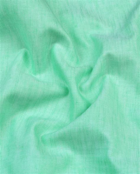 Osaka Mint Green Luxurious Linen Cotton Formal Shirt – Hamercop