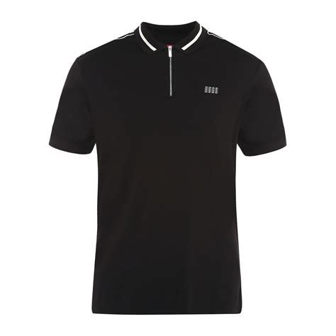 Buy Men Black Solid Polos Online - 560967 | The Collective