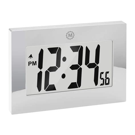 Buy Marathon CL030064 Large Digital Wall Clock with Fold-Out Table ...