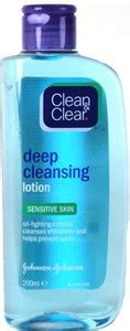 Clean & Clear deep cleansing lotion – Sensitive skin Face Wash - Price ...