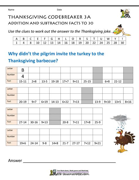 Image result for Thanksgiving Math Puzzles
