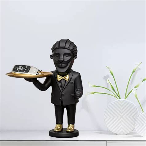 Monkey Butler with Serving Tray Decor