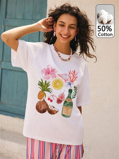 Divinelle Island Girl, Coconut, Pineapple, Flower, Cherry, Lemon, Coral ...