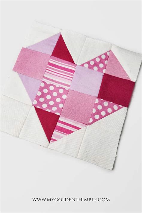 Heart Quilt Block Tutorials 的图像结果
