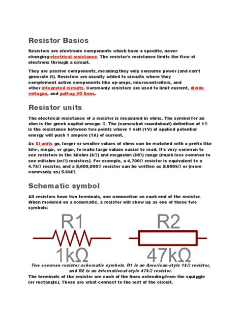Image result for Resistor Basics