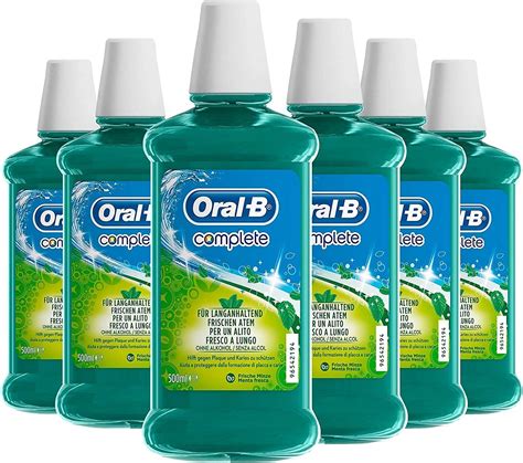 Oral-B Complete Antibacterial Alcohol Free Mouthwash Fights Bad Breath ...