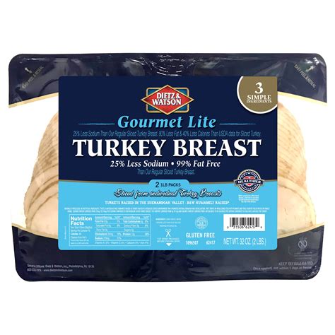 DIETZ & WATSON GOURMET LITE TURKEY 32 OZ (2 LBS) - $15.49 at Costco