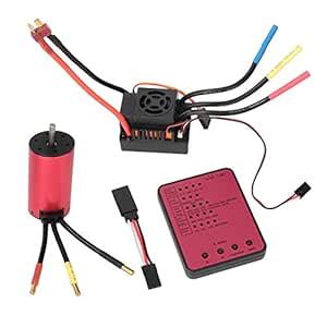 Brushless Motor, 2650KV Brushless Motor + 120a Brushless Esc Program ...