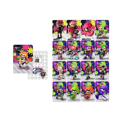 BLUEGALA 17-PCS Cards box for Splatoon Amiibo, fits Switch Games ...