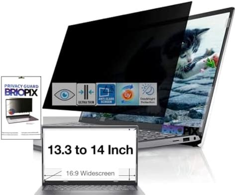13.3 Inch Laptop Privacy Screen, Anti Glare Blue Light Privacy Filter ...