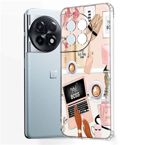 Fashionury Silicone Printed Back Cover Case Compatible for Oneplus 11R ...