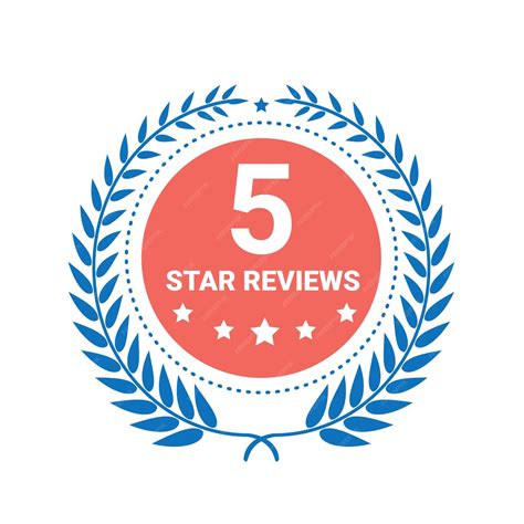 Premium Vector | 5 star review vector badges 5 star rating logo vector ...