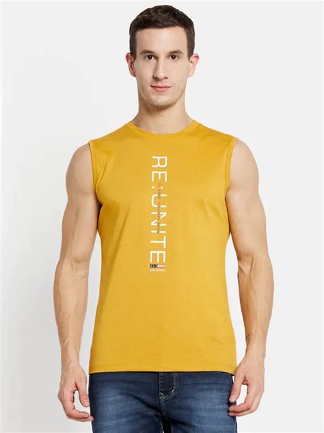 Men DUSTY MUSTARD T-SHIRT