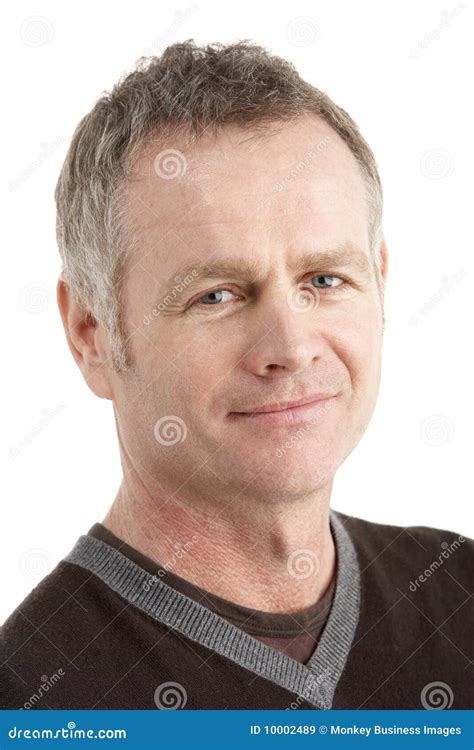 Portrait of Middle Aged Man Stock Image - Image of male, alone: 10002489