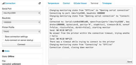Cannot connect octopi to WEEDO Tina2 - Get Help - OctoPrint Community Forum