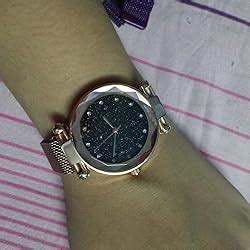 Acnos® Premium Black Round Diamond Dial with Latest Generation Purple ...