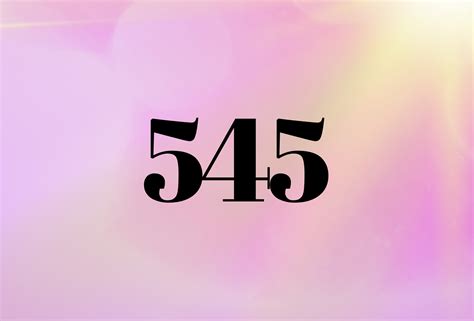 545 Angel Number
